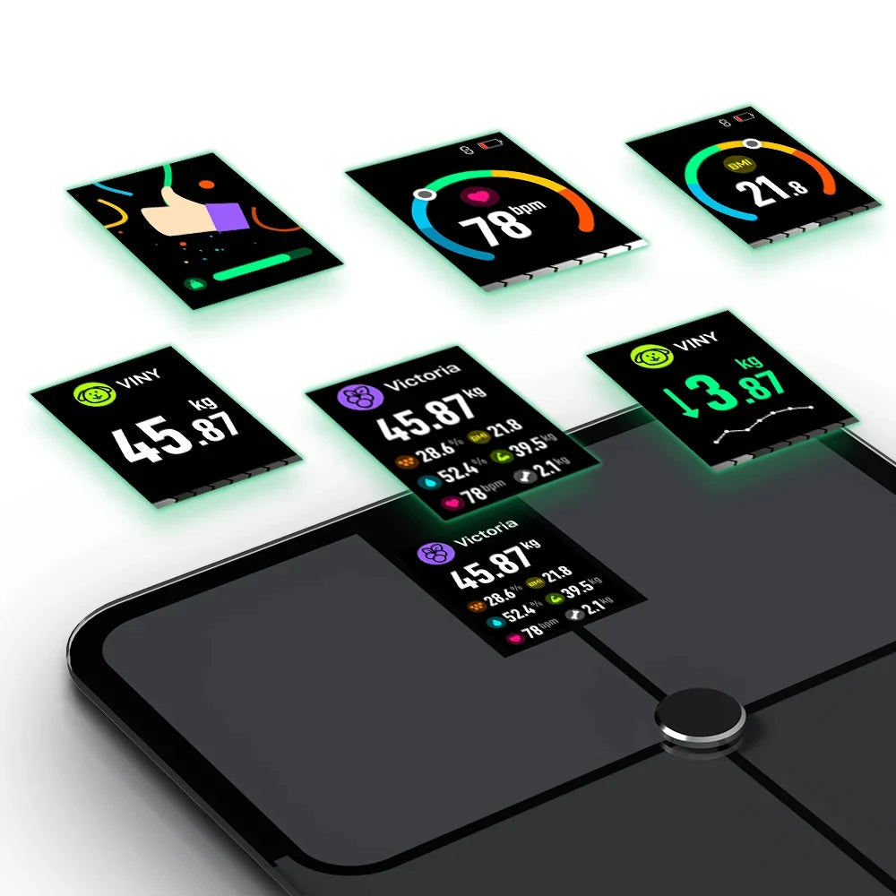 Body Fat Scale Multi-Metric TFT Display & Bluetooth
