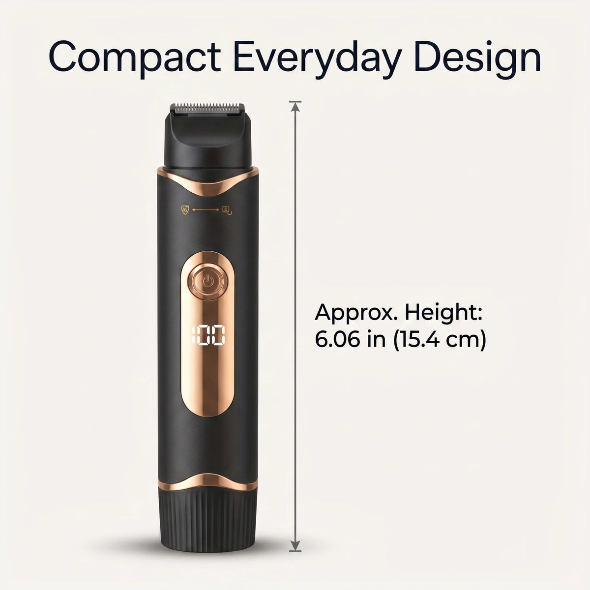 Body Grooming Trimmer 3-in-1 Cordless Stainless Steel Blades