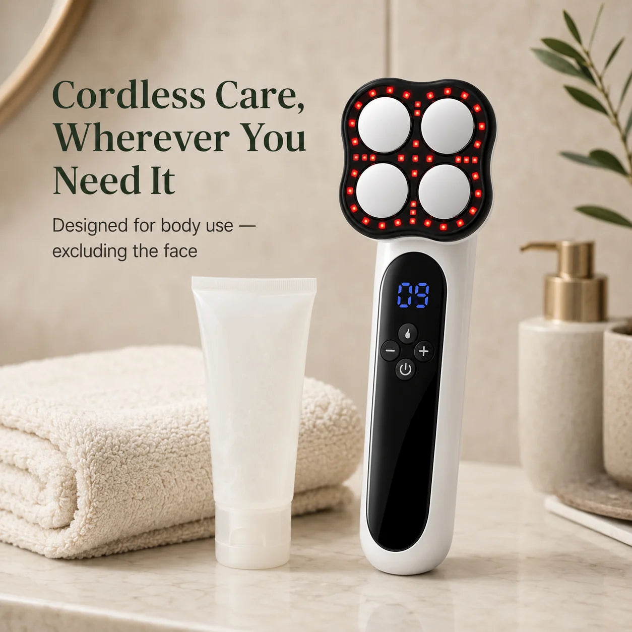 Body Massager RF Red Light Microcurrent