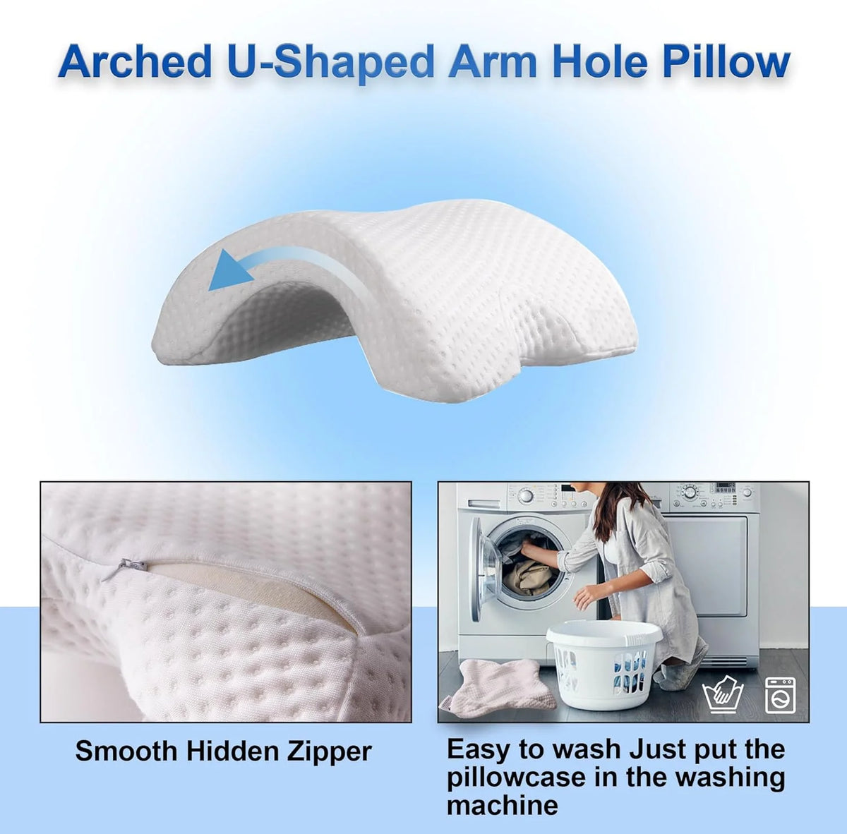 Body Pillow U-Shaped Ergonomic Support
