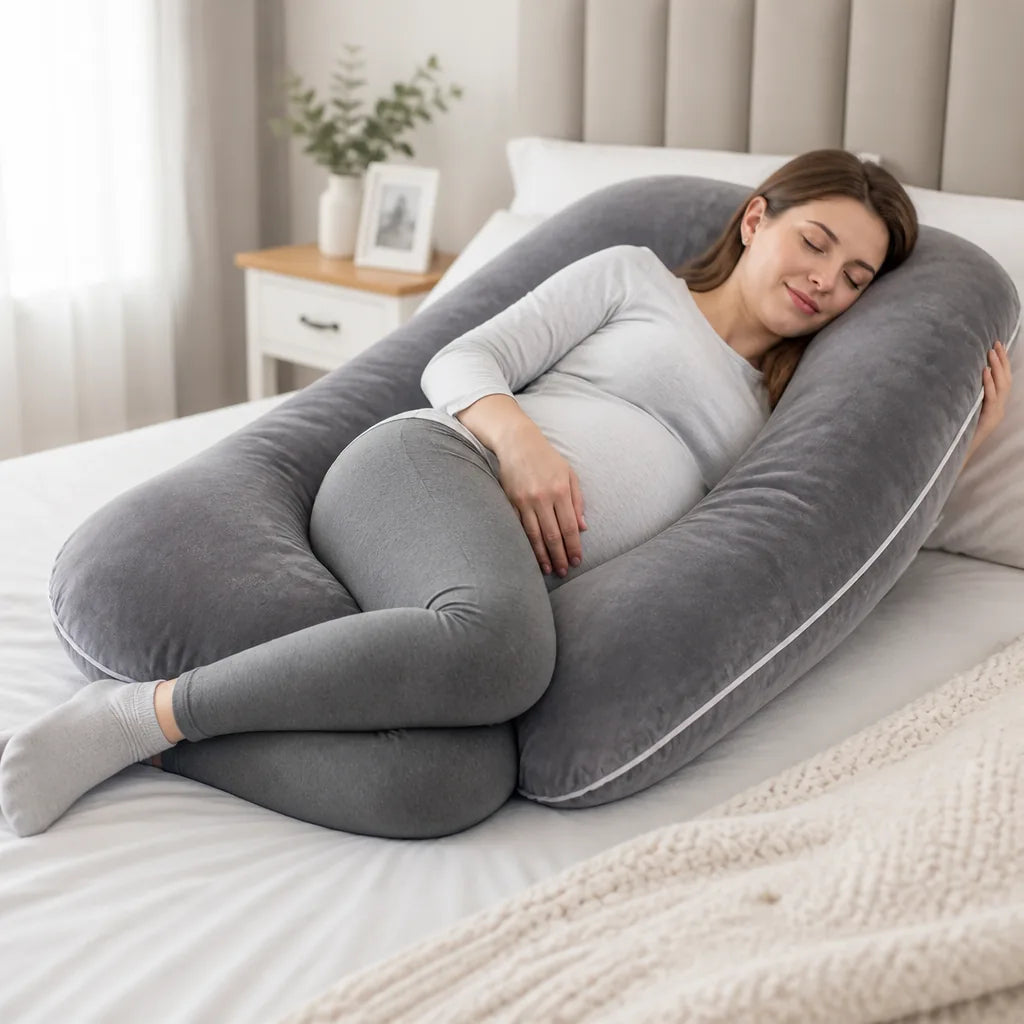 Body Pillow U-Shaped Full-Body Machine-Washable Cover