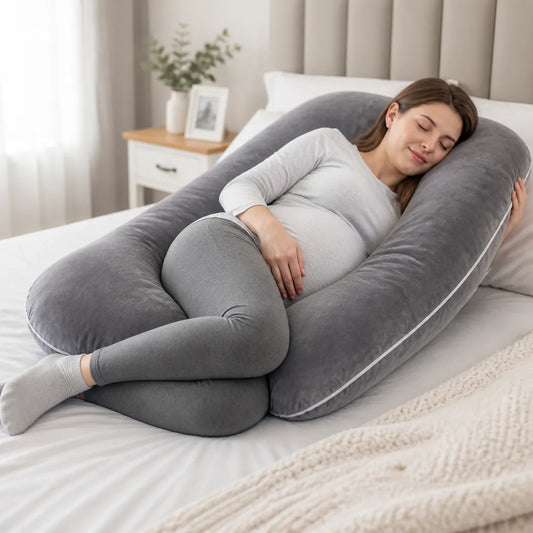 Body Pillow U-Shaped Full-Body Machine-Washable Cover