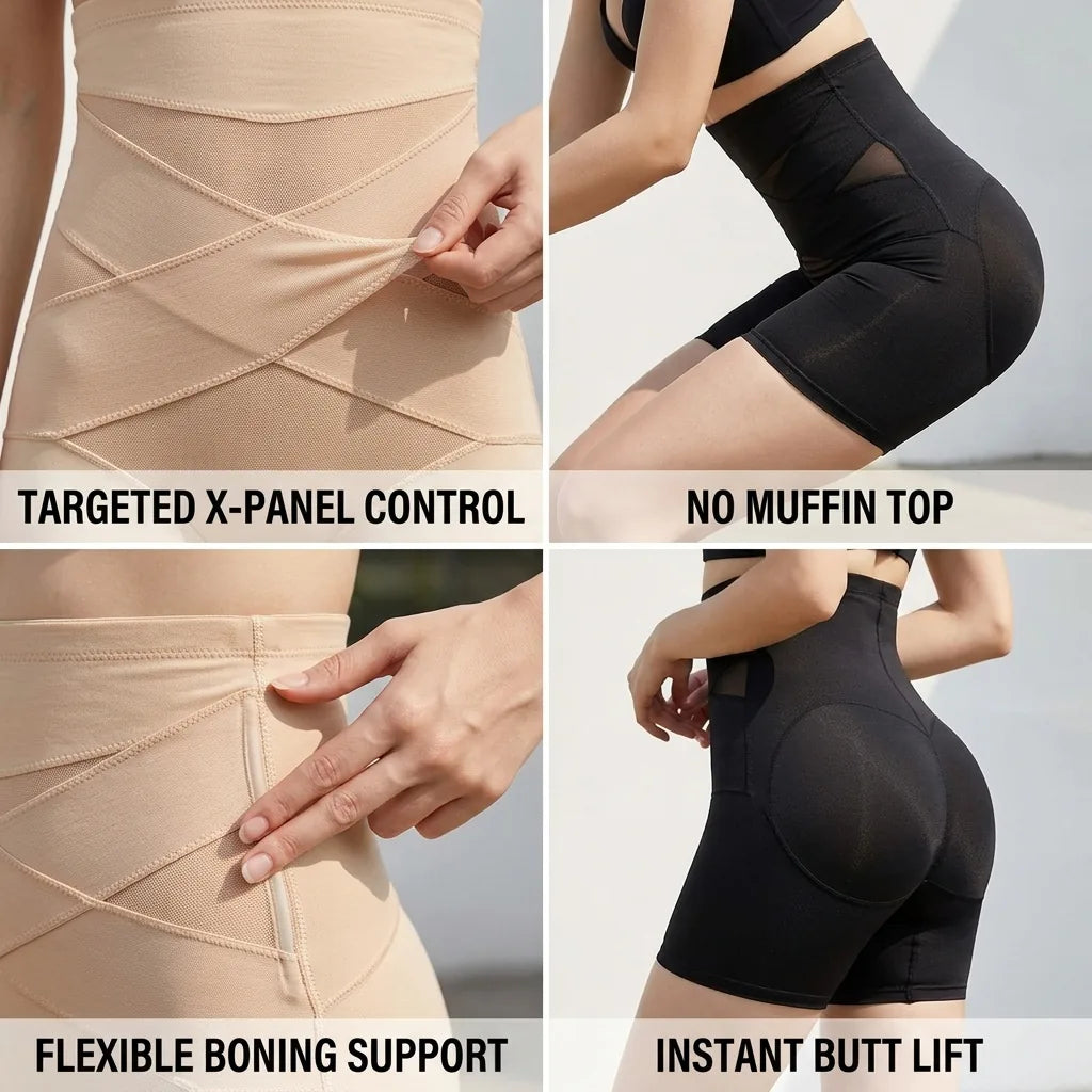 Body Sculpting Shorts Targeted Compression & Butt Lift
