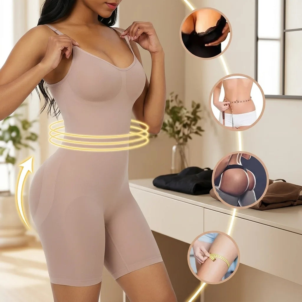 Bodysuit Shaper Seamless High-Waist Tummy Control