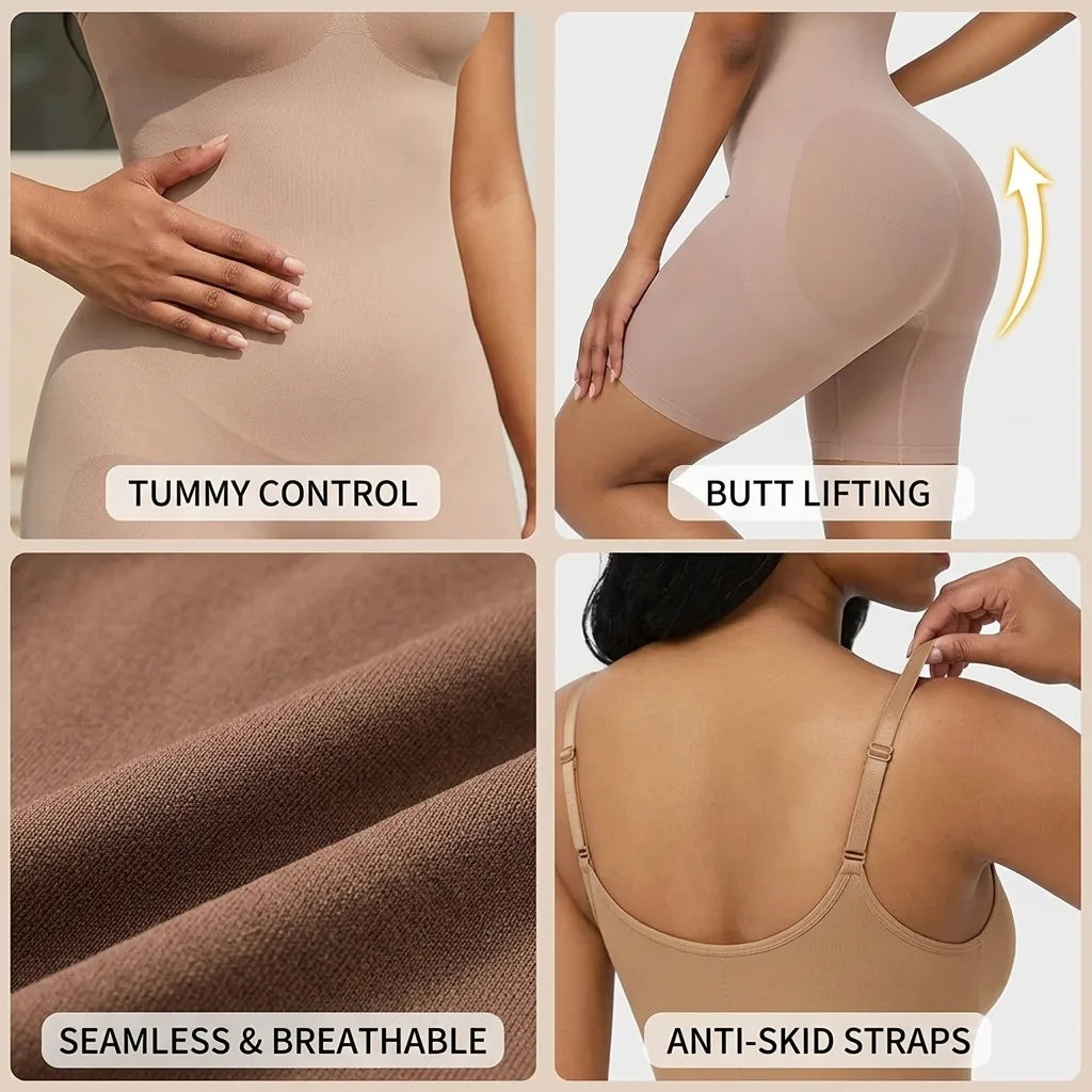 Bodysuit Shaper Seamless High-Waist Tummy Control