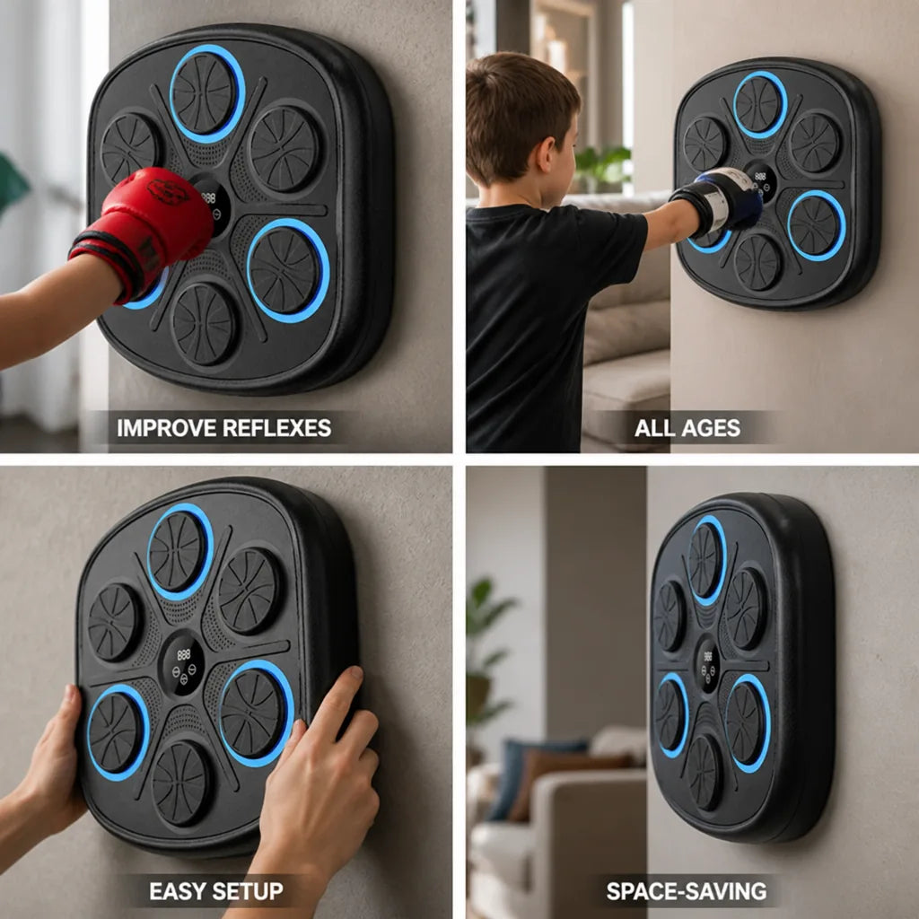 Boxing Reflex Trainer Smart Interactive Portable & Wall-Mountable