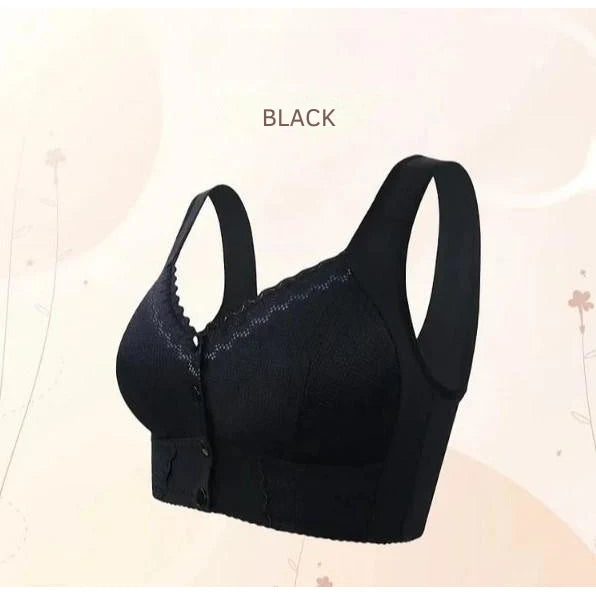 Bra Front Closure Wireless Seamless Molded Cups