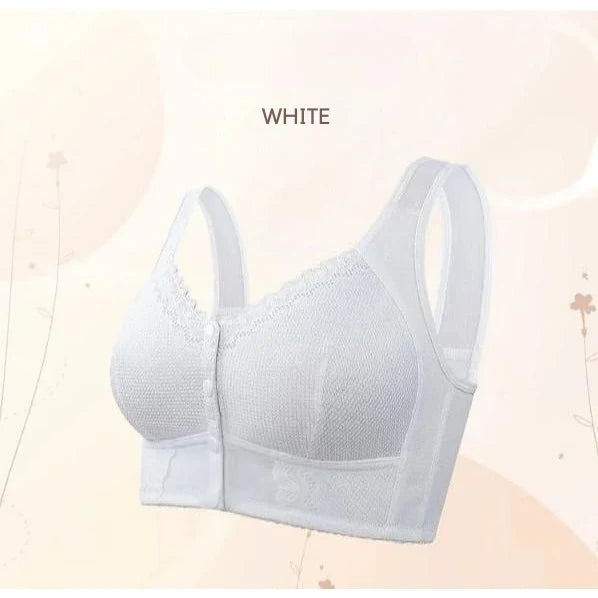 Bra Front Closure Wireless Seamless Molded Cups
