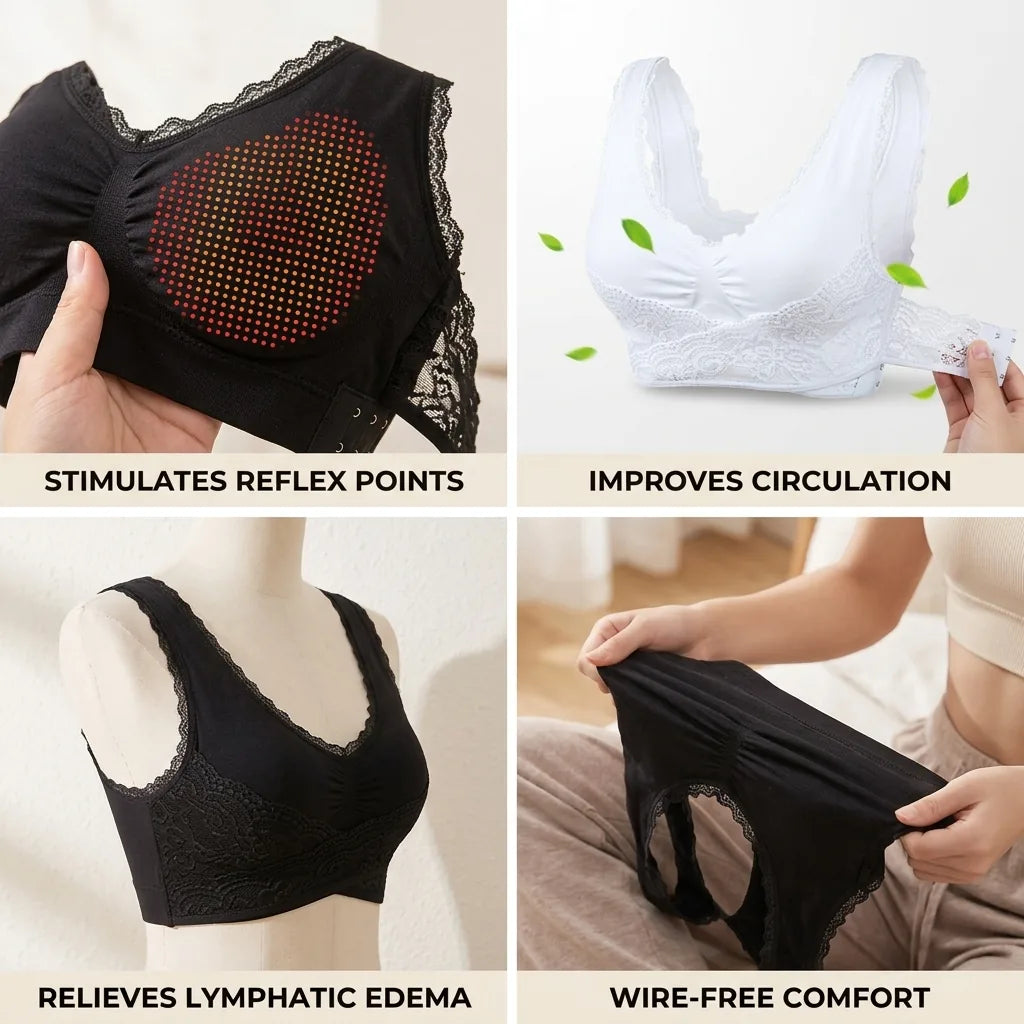 Bra Tourmaline-Infused Non-Wire Push-Up