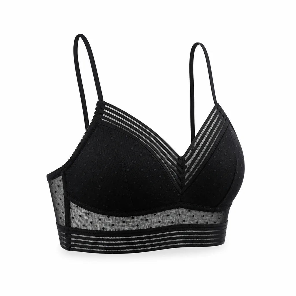Bra Wire-Free Lace Low-Back & Wide Band