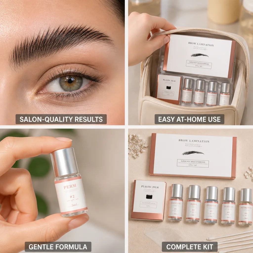 Brow Lamination Kit Salon-Quality Gentle Formula & Tools