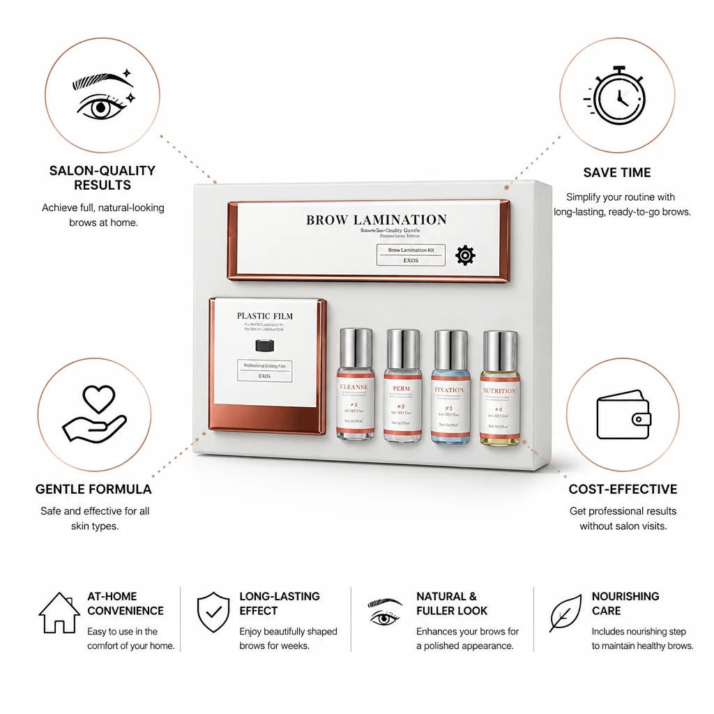 Brow Lamination Kit Salon-Quality Gentle Formula & Tools