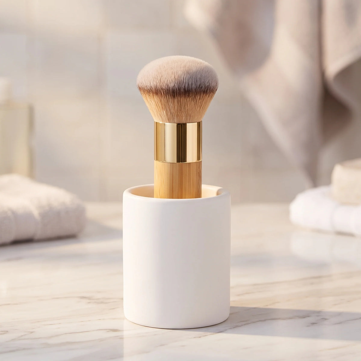 Buffing Brush Dense Tapered Synthetic Streak-Free