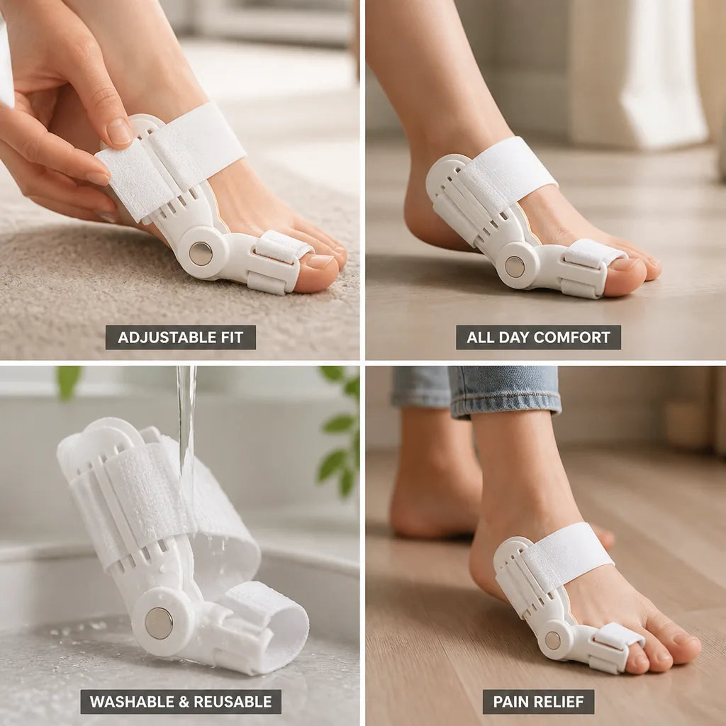 Bunion Corrector Adjustable Medical Grade ABS Set of 2