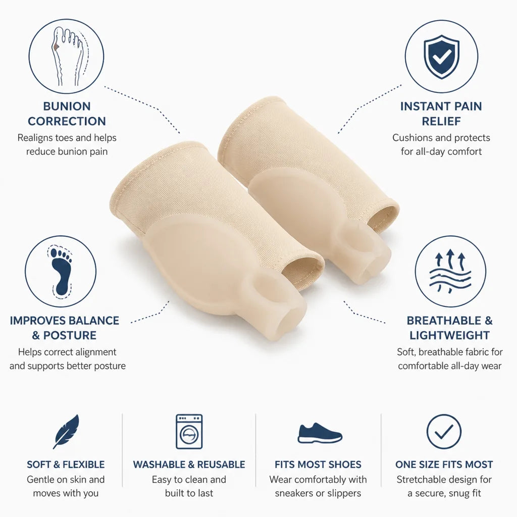 Bunion Corrector Sleeve Orthopedic Silicone Gel Breathable