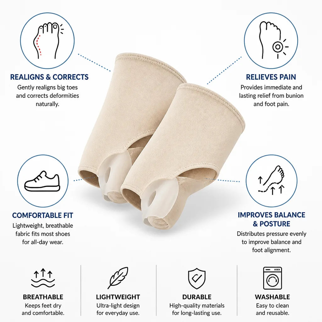 Bunion Corrector Socks Orthopedic Silicone Gel Breathable