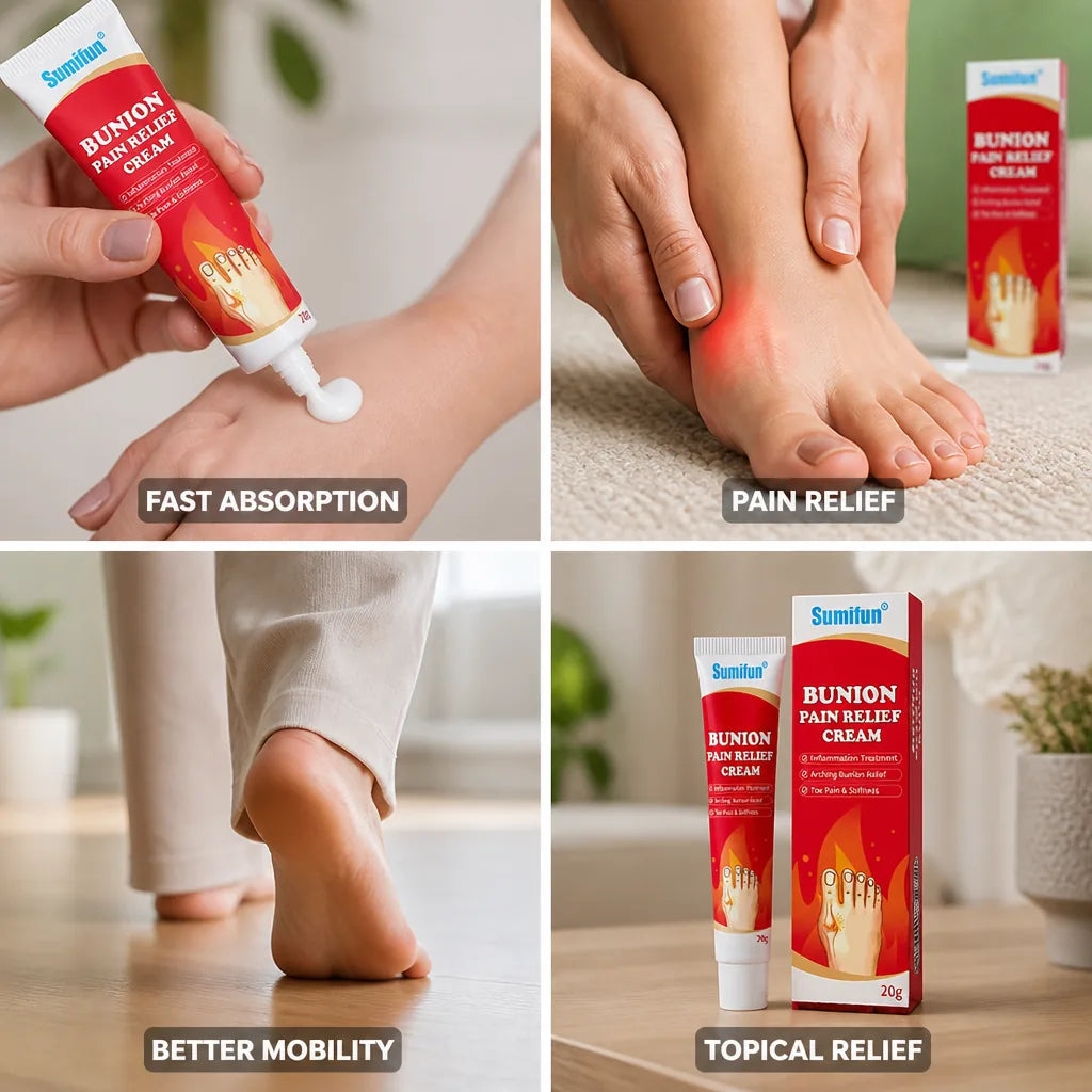 Bunion Relief Cream Fast-Absorbing Topical Pain Relief 20g