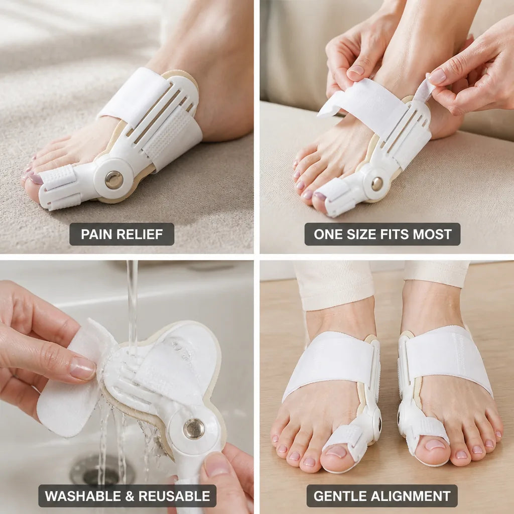 Bunion Relief Splint Toe Aligner Washable One Size Fits Most