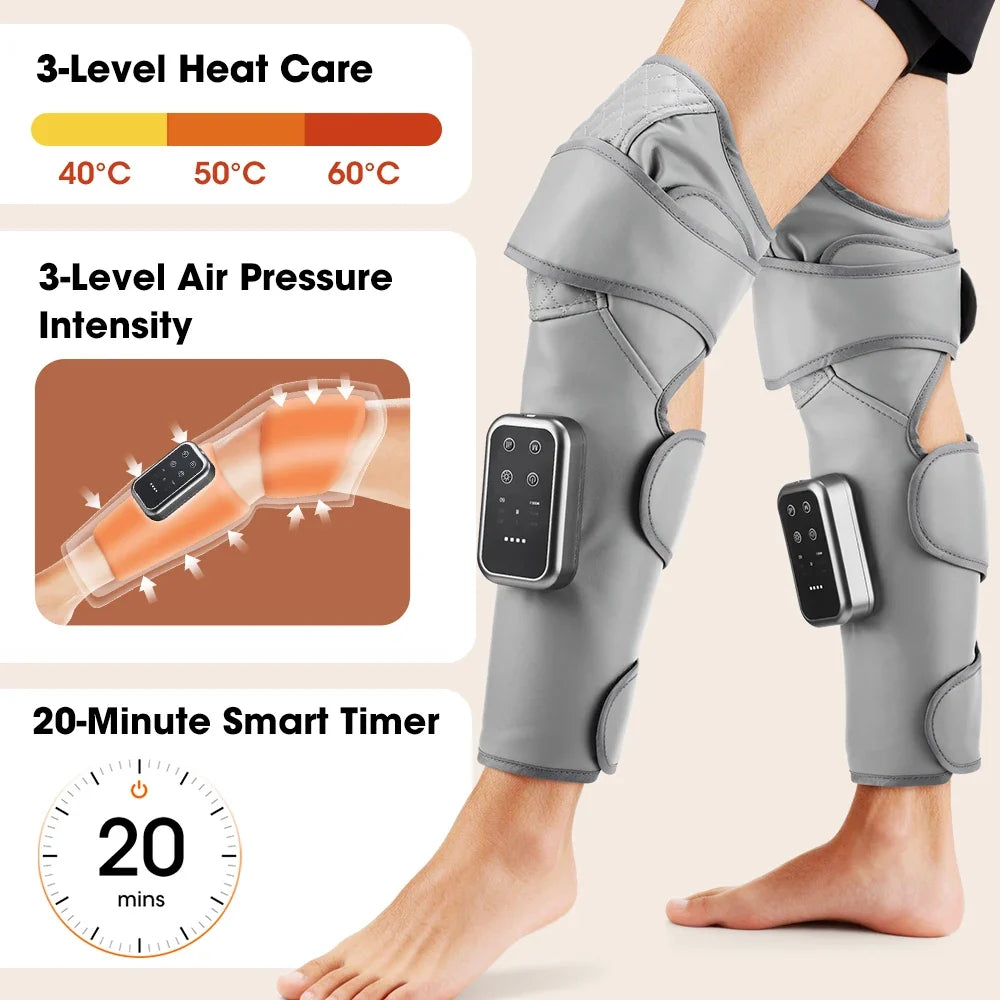 Calf & Knee Massager Cordless Air Compression & Heat