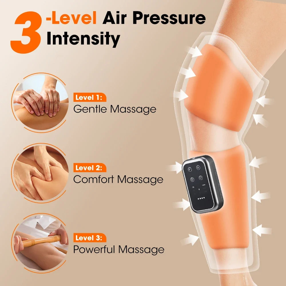 Calf & Knee Massager Cordless Air Compression & Heat