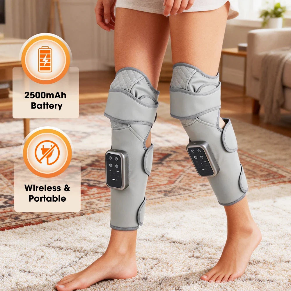 Calf & Knee Massager Cordless Air Compression & Heat