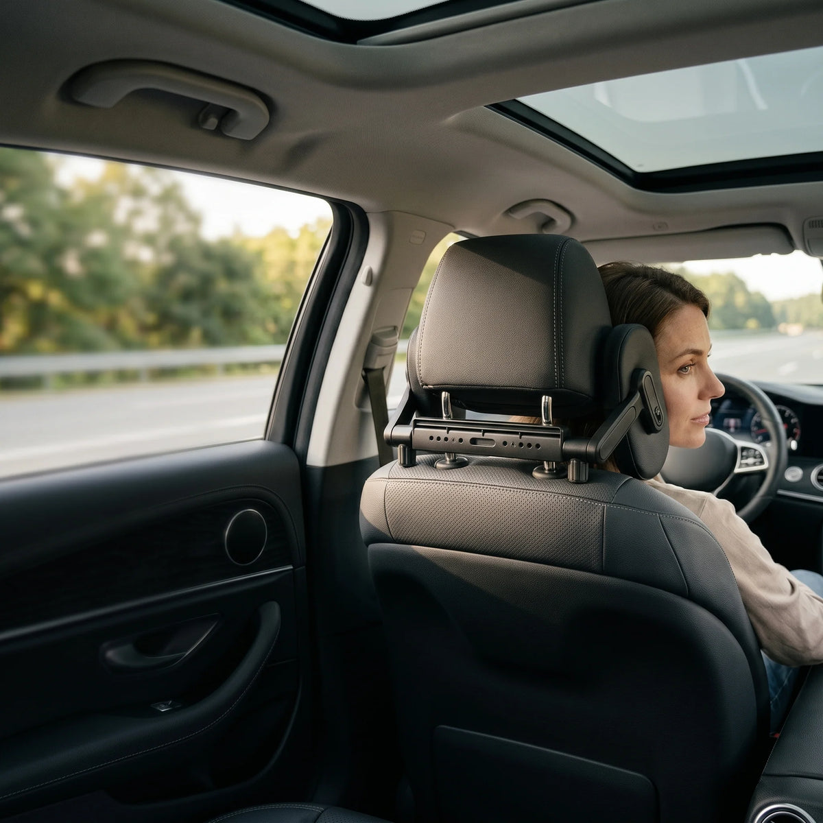 Car Headrest Pillow 360-Degree Adjustable Memory Foam