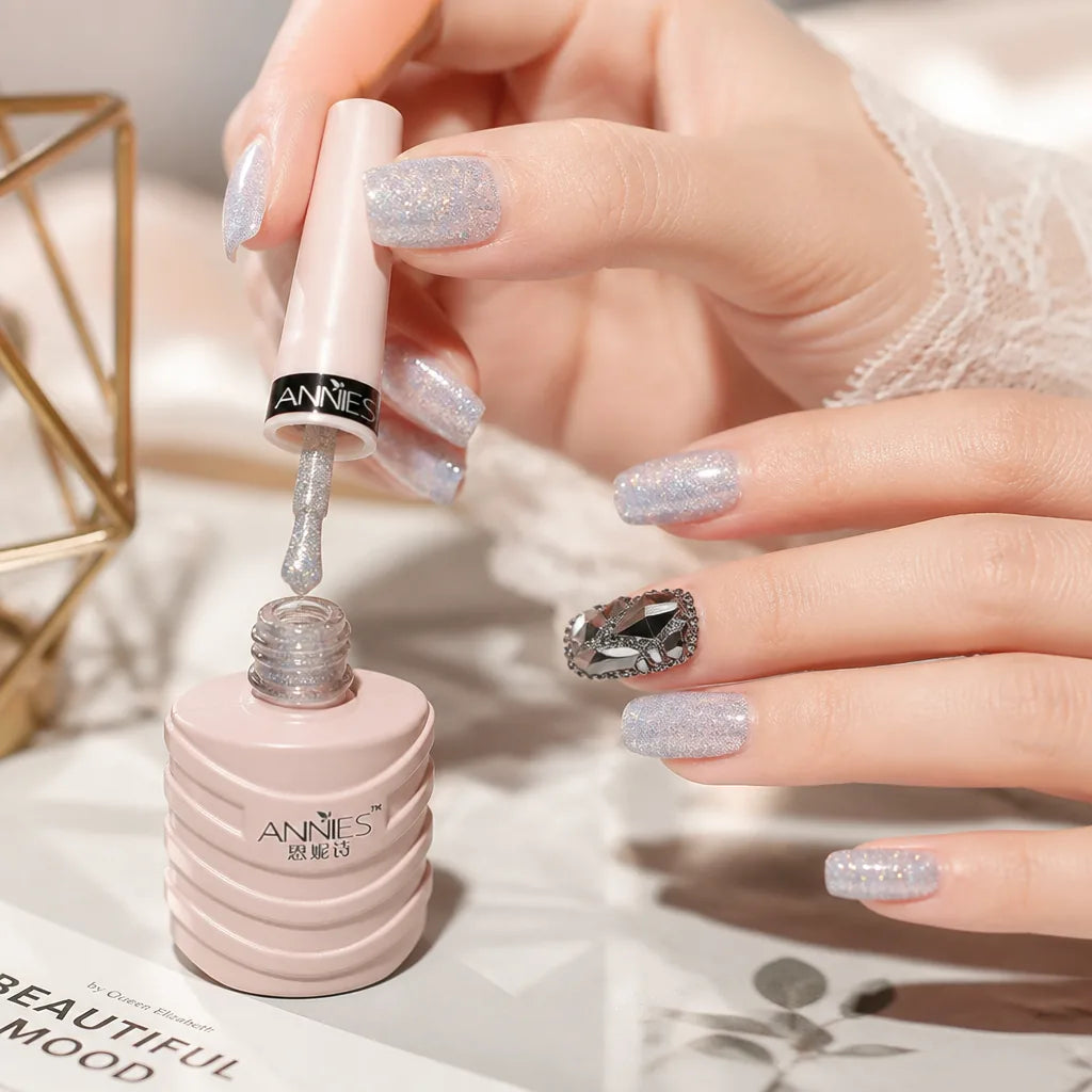 Cat Eye Gel Polish Laser Diamond Sparkle Soak-Off UV/LED