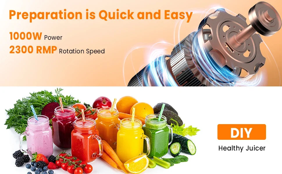 Centrifugal Juicer 600W Dual-Speed 3-Inch Chute