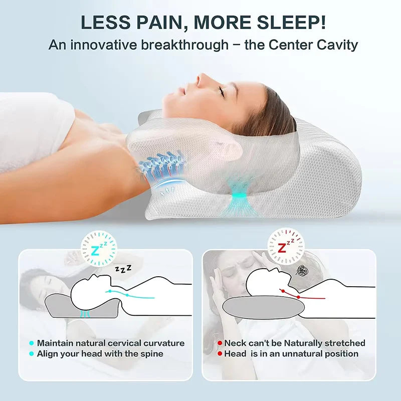 Cervical Pillow Memory Foam Contour Support
