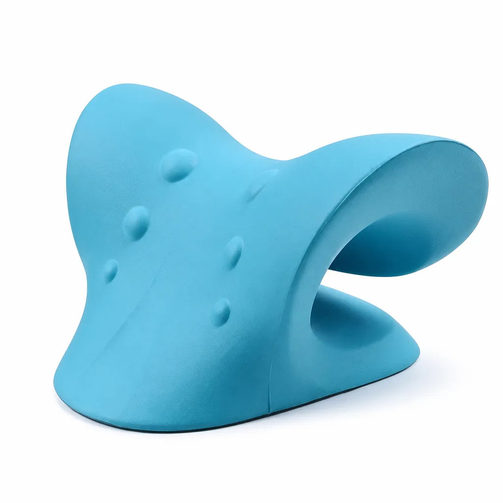 Cervical Traction Pillow Ergonomic C-Curve High-Density Foam