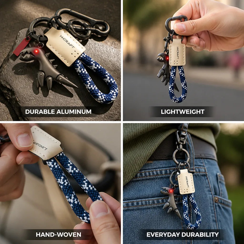 Charm Bracelet Dinosaur Aluminum Hand-Woven