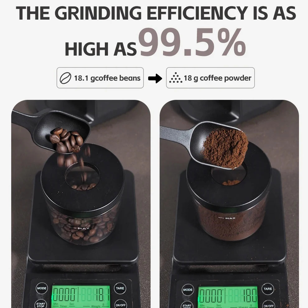 Coffee Grinder Stainless Steel Flat Burr 34 Settings