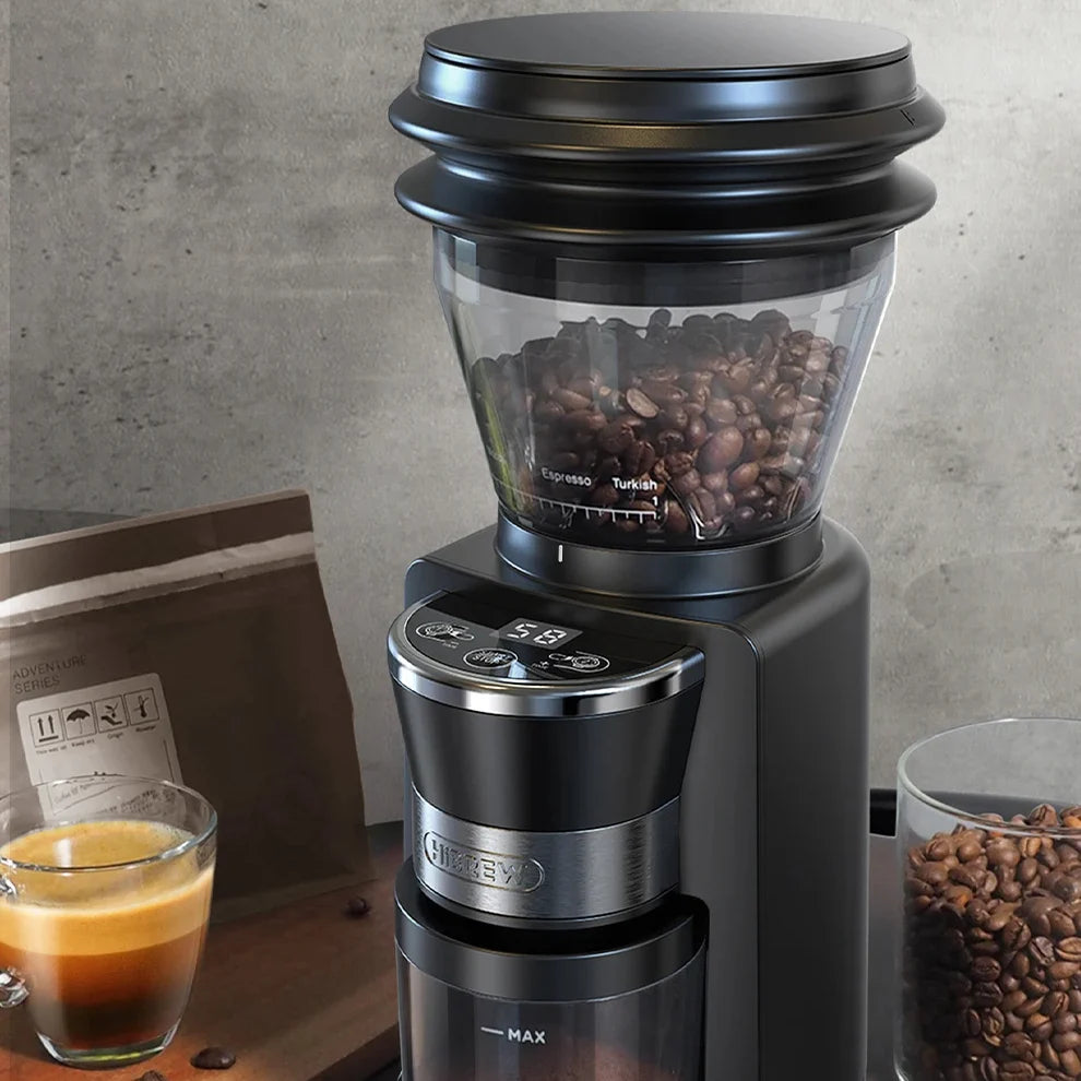 Coffee Grinder Stainless Steel Flat Burr 34 Settings