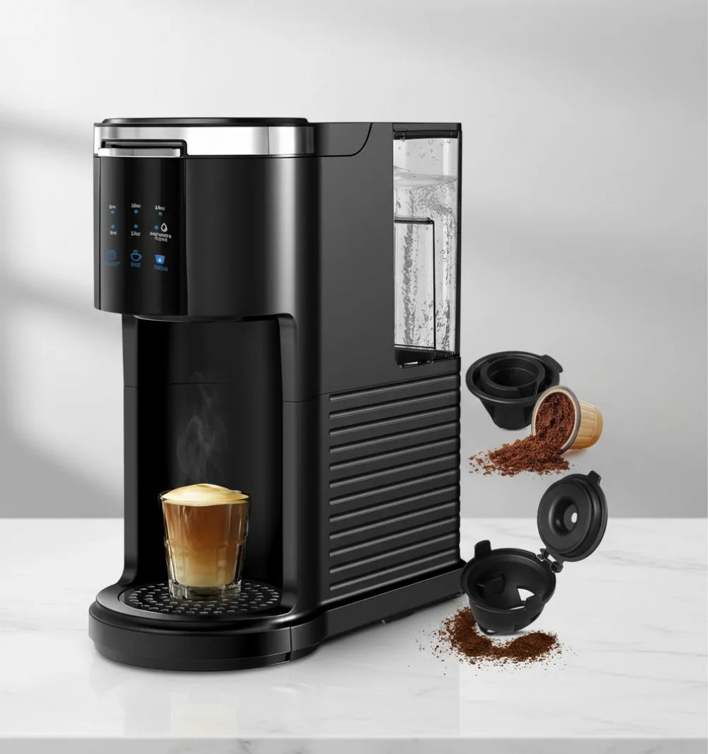 Coffee Maker Dual Brew Pods & Ground 40oz Tank