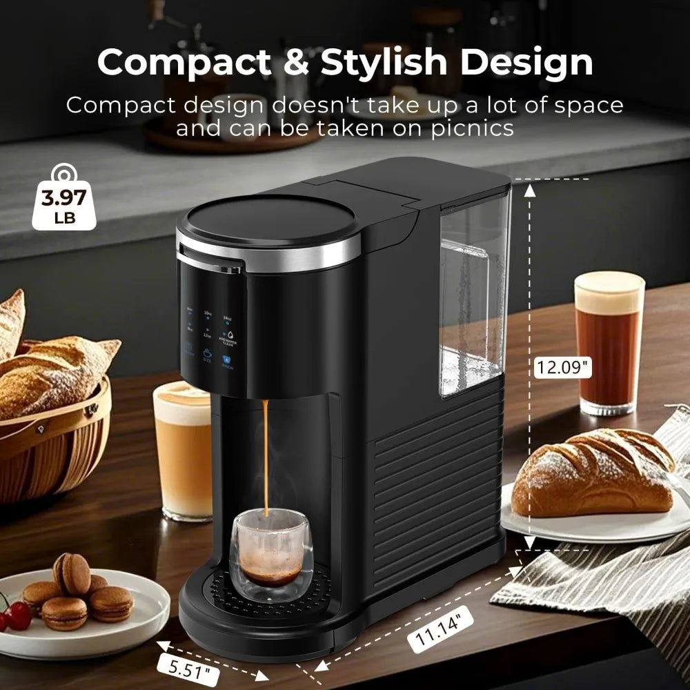 Coffee Maker Dual Brew Pods & Ground 40oz Tank