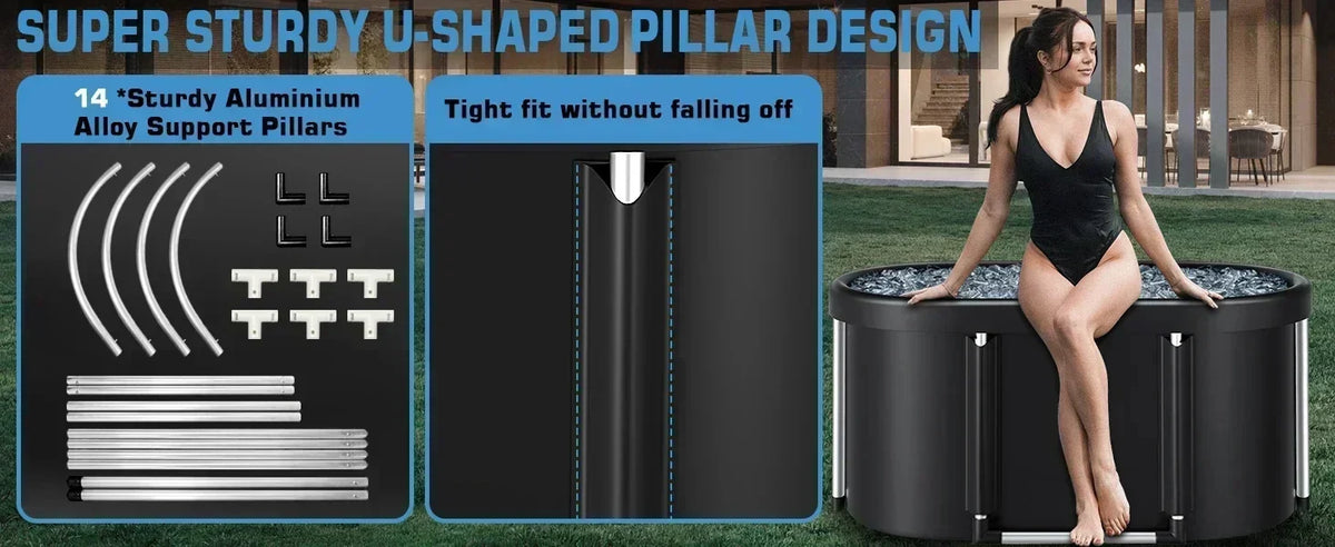 Cold Plunge Tub Foldable & Portable Space-Saving