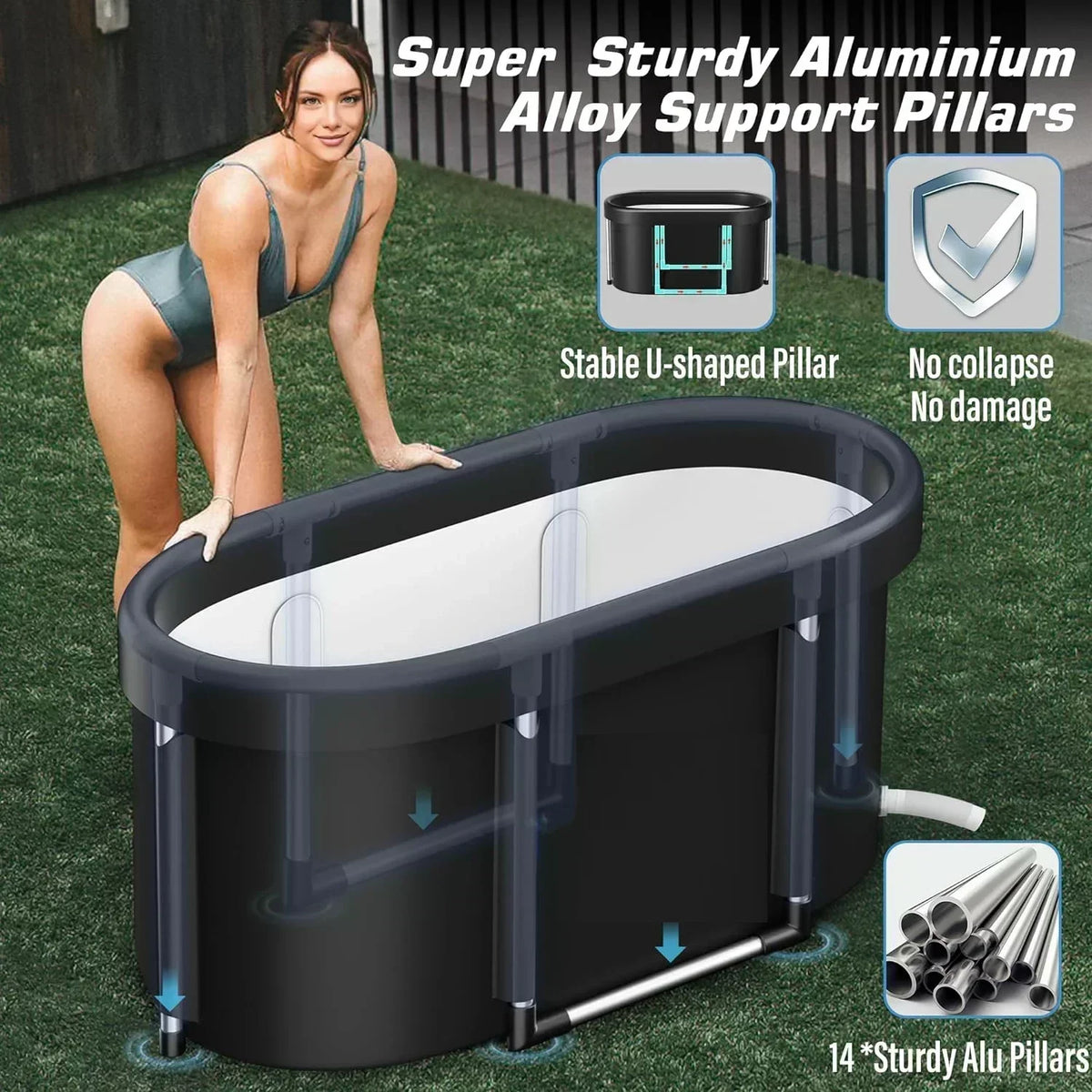 Cold Plunge Tub Foldable & Portable Space-Saving