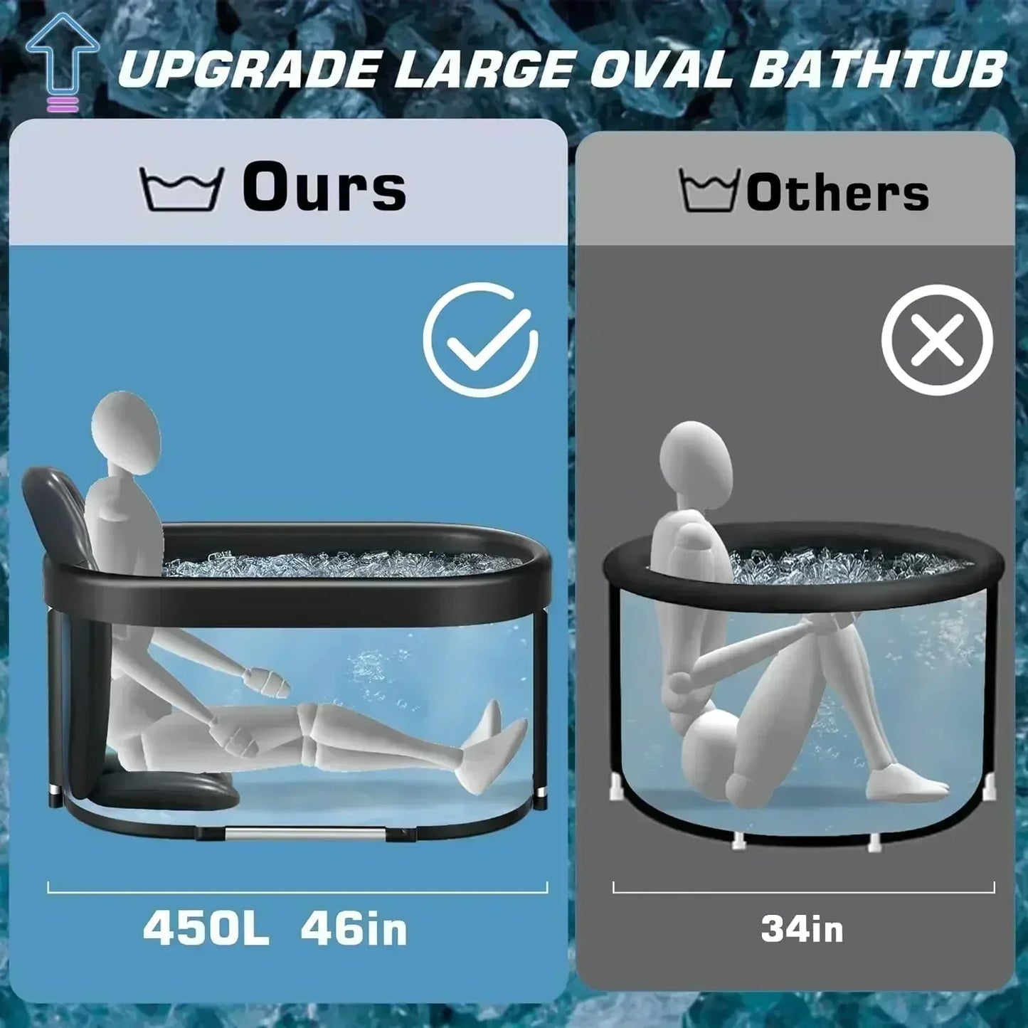 Cold Plunge Tub Foldable & Portable Space-Saving