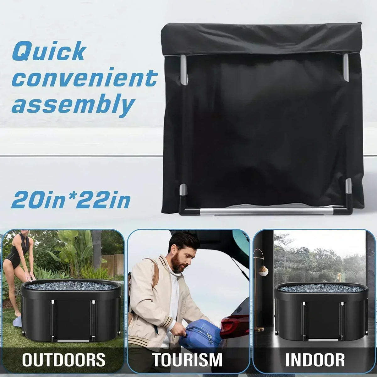 Cold Plunge Tub Foldable & Portable Space-Saving