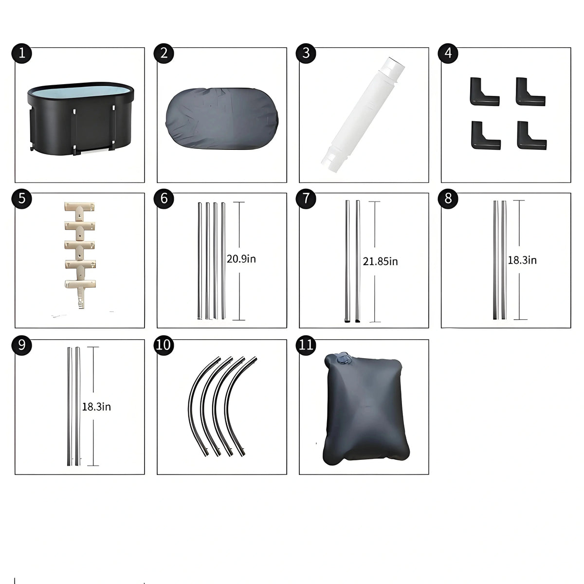 Cold Plunge Tub Foldable & Portable Space-Saving