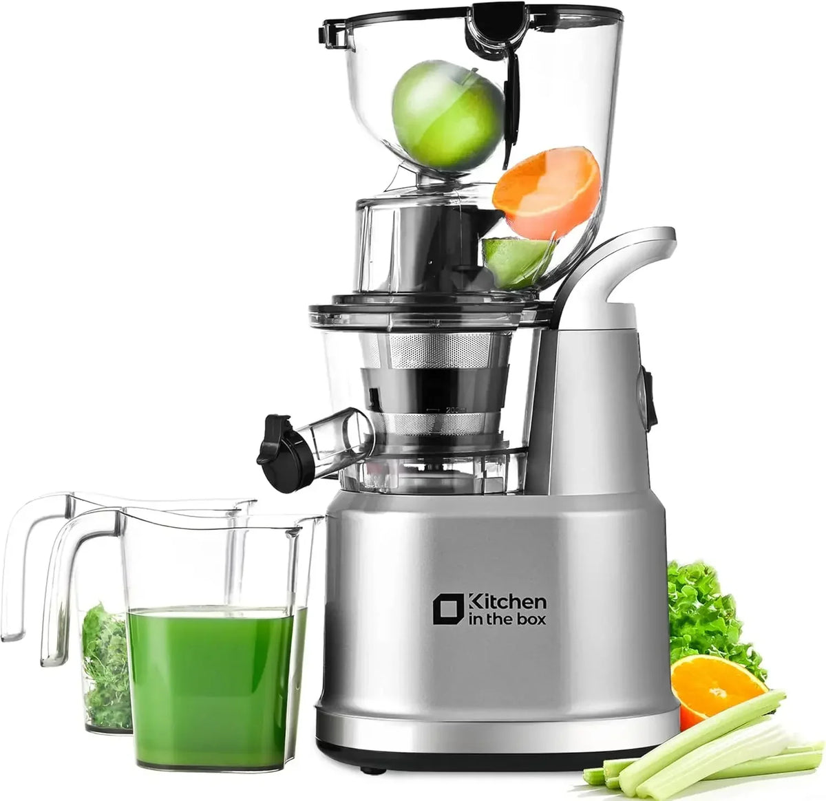 Cold Press Juicer Slow Masticating 3.27-Inch Wide Chute BPA-Free