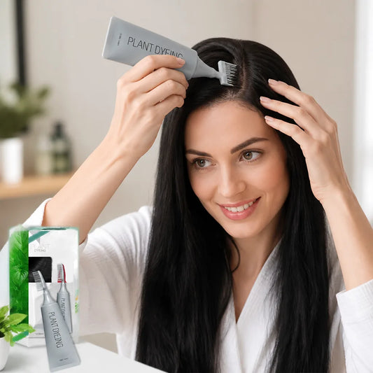 Comb-On Hair Dye Plant-Based Black