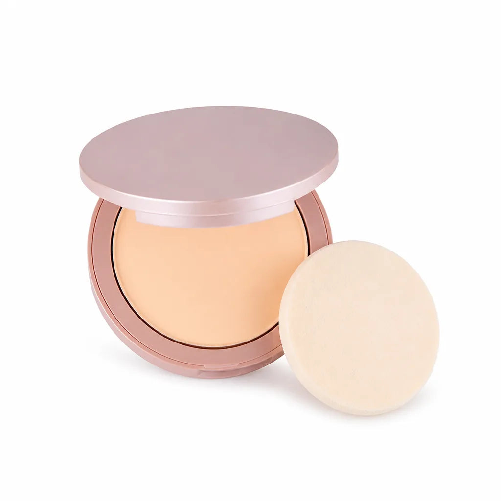 Compact Powder Foundation Velvet Matte Medium-Full Coverage Hyaluronic Acid