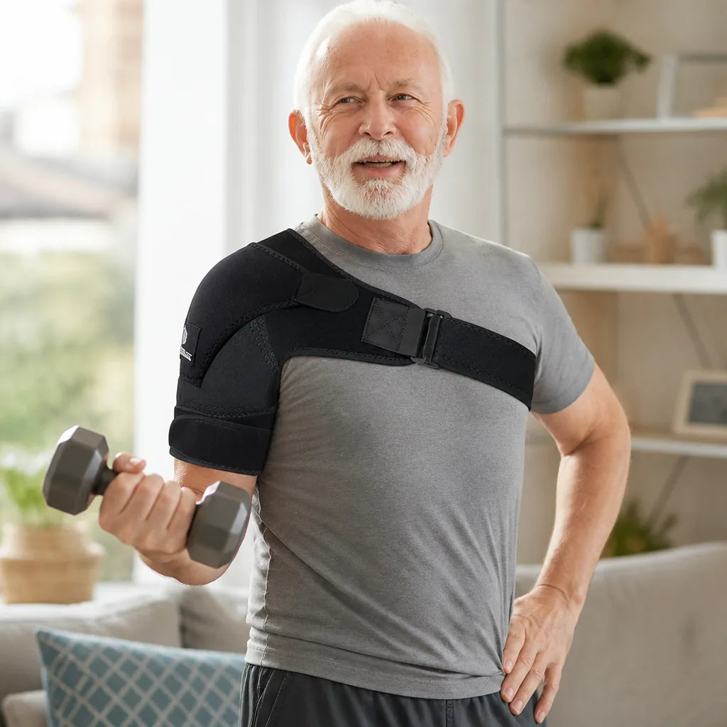 Compression Shoulder Brace Breathable Cotton Blend