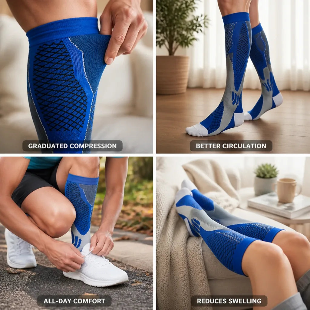 Compression Socks Graduated 20-30 mmHg 2-Pack