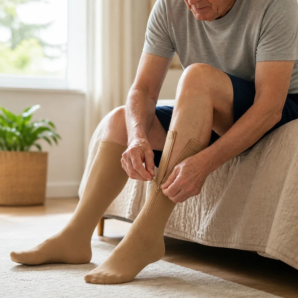 Compression Socks Graduated Compression Breathable Seamless Knit