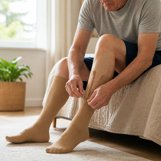 Compression Socks Graduated Compression Breathable Seamless Knit