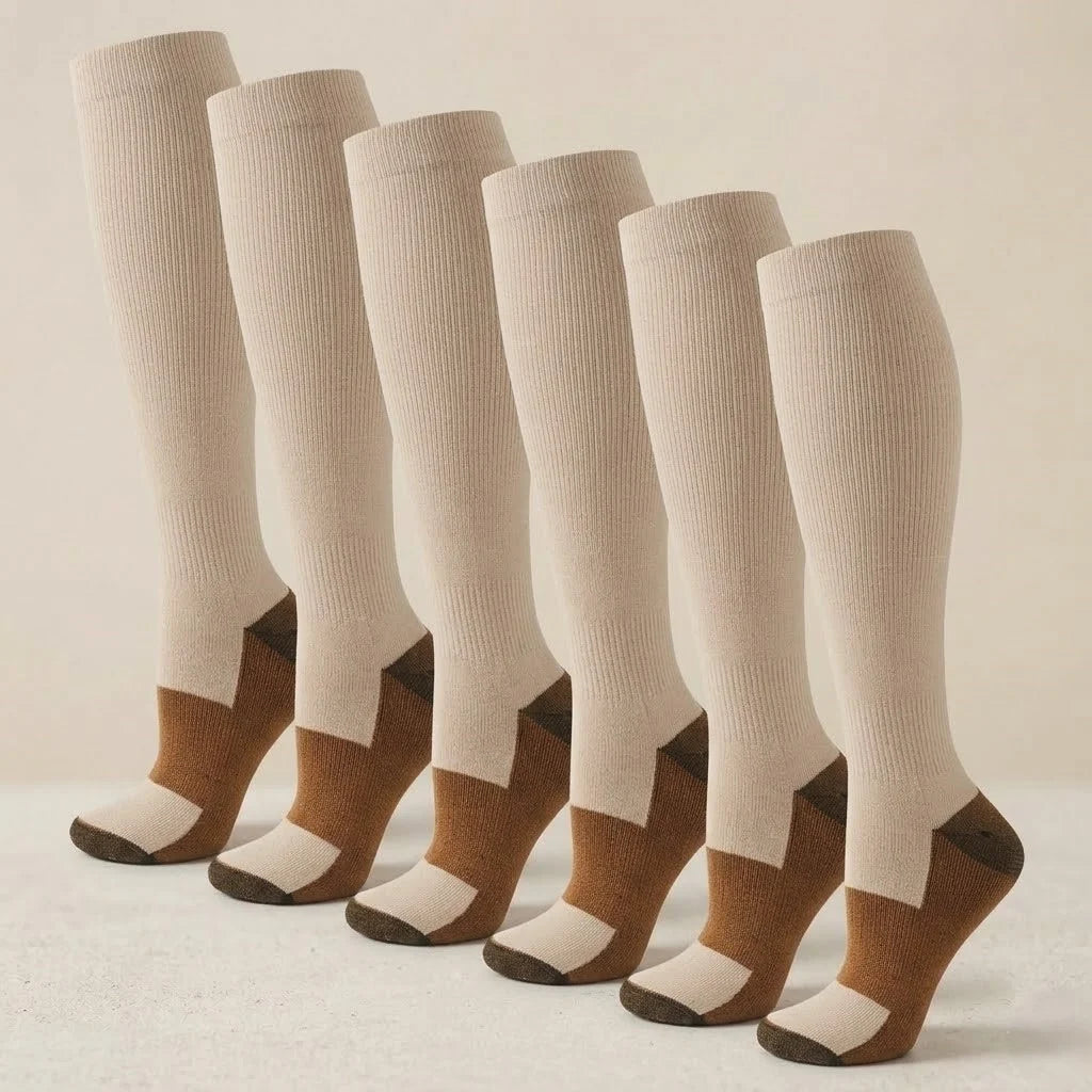 Compression Socks Graduated Compression Set of Six