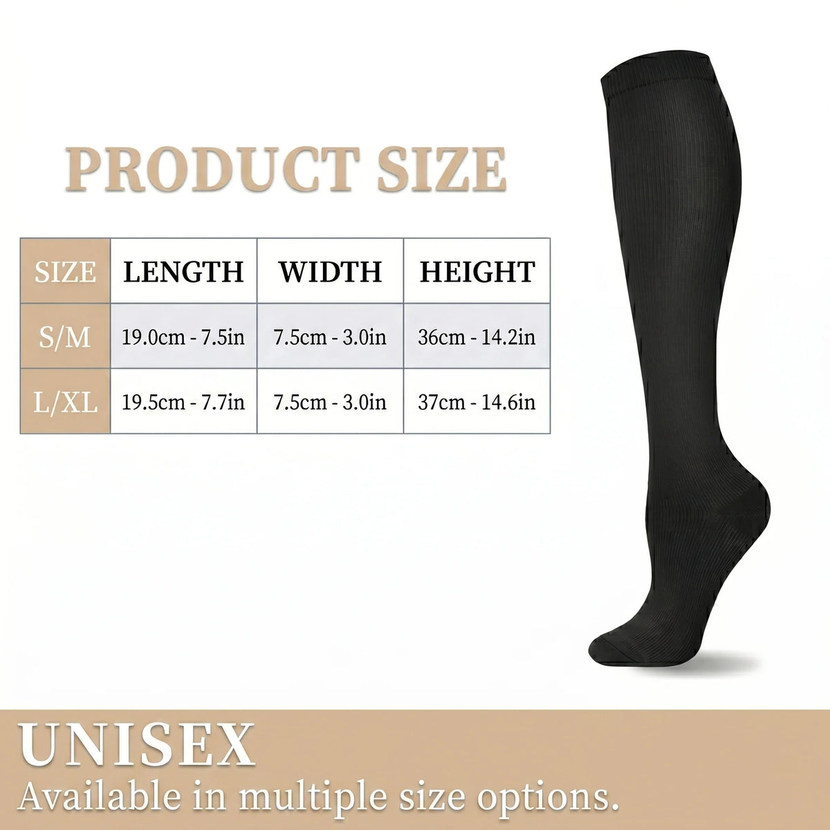 Compression Socks Graduated Compression Set of Six