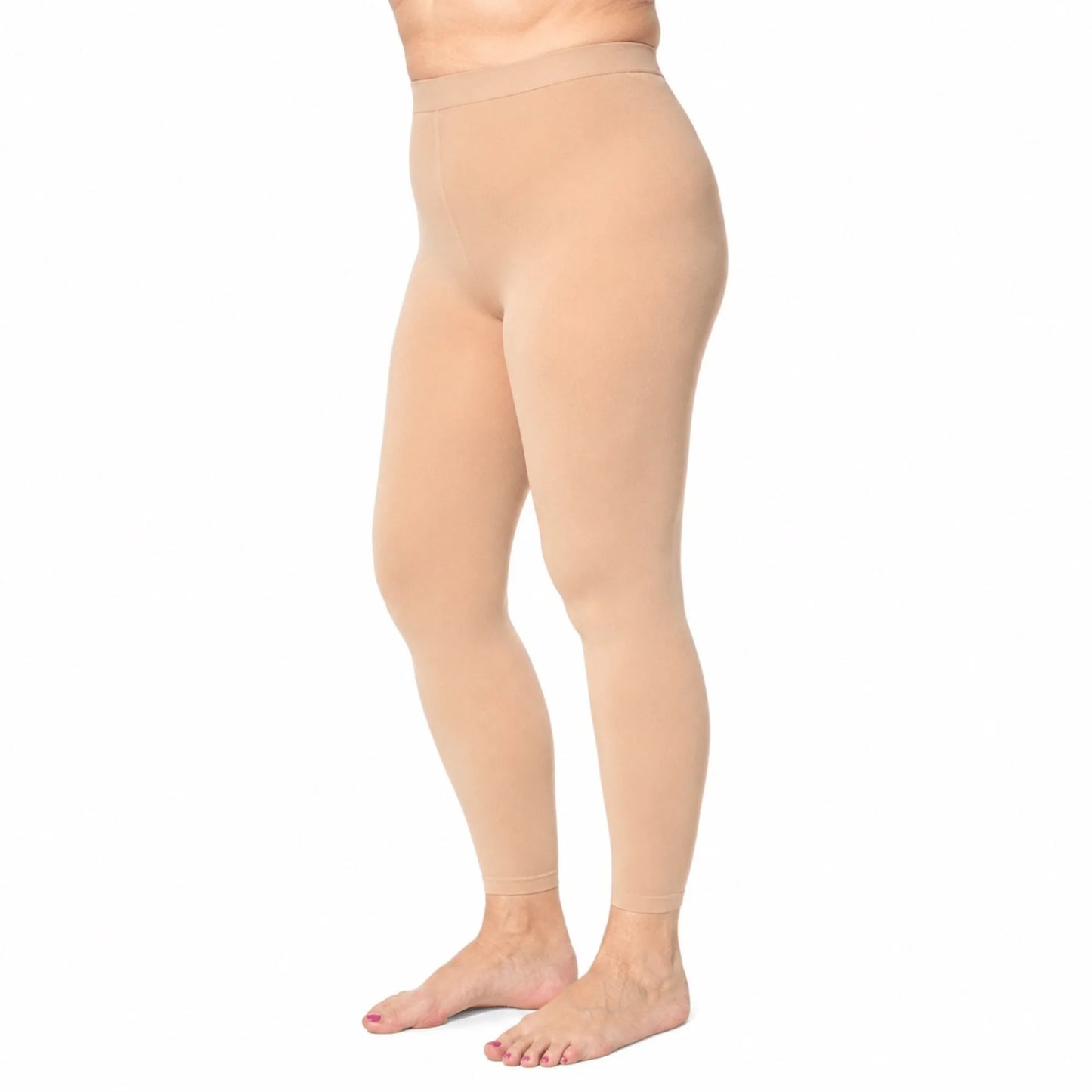 Compression Tights 20-30 mmHg Waist-High Footless